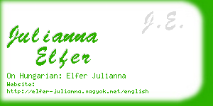 julianna elfer business card